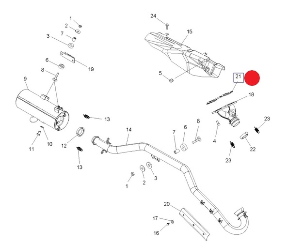 GASKET EXHAUST 26MM